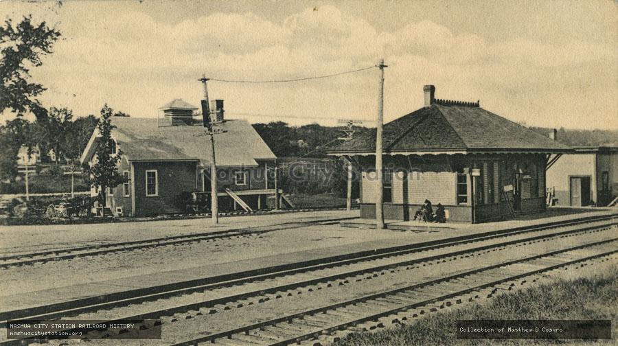 Postcard: Maine Central Railroad Station, Carmel, Maine